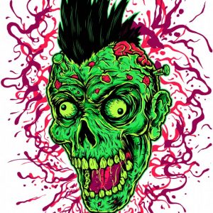 Punk Zombie – t-shirt for men