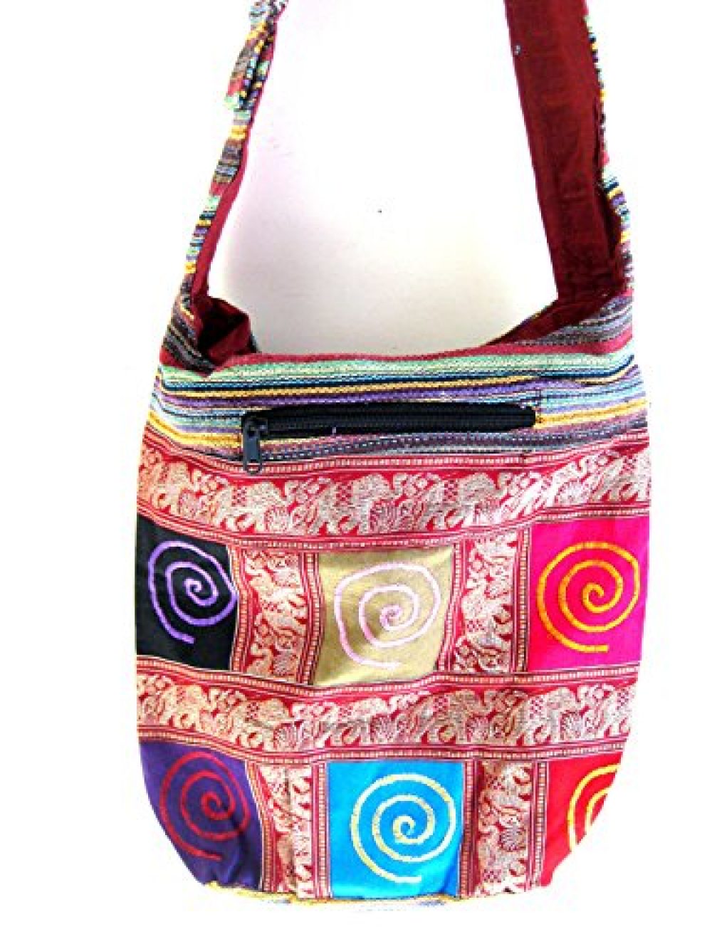 Woven Cotton Bag Hippie bag Hobo Boho bag Shoulder bag Sling bag Messenger  bag Tote Crossbody bag Purse Women bag Handbags Long Strap (WF34) -  LaFactory