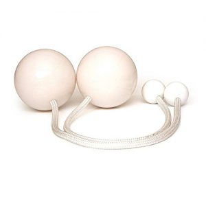 Play Pair of Contact Poi Pro with 80mm Stage Ball- White