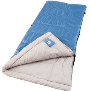 Coleman Sun Ridge Cool-Weather Sleeping Bag, 40°F Lightweight Sleeping Bag for Adults, Camping Sleeping Bag with Easy…